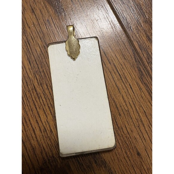 The Lady of the Camelias by Mucha Gallery Pendant Rectangle For Necklace - Picture 5 of 5